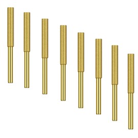 8 PCS High Hardness Titanium Chainsaw Sharpener， kolatree - Titanium Plated Diamond bits Sharpening Wheels, Titanium Burr Grinding Stone File for Electric Chainsaw Sharpener Chain Saw Stone Jewelry Wood (5/32", 4.0mm)