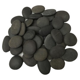 ruidinaways 800 g Grey Natural Pebbles Stones for Painting, Smooth Flat River Stones for Arts and Crafts Collage DIY Aquarium Decor Flower Pot (2-3.5 cm)
