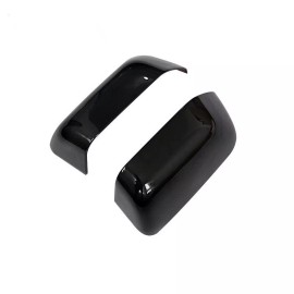 Unbranded Door Handles + Mirror Covers For Ford F250 F350 2017-2021 GLOSSY BLACK 6PCS