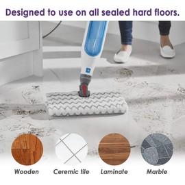 6 Pack Steam Mop Pads for Shark Lift-Away Pro Genius S3973, S3973D, S3973WM, S5002Q, S5003A, S5003D, S5004, S6001W, S6002, S6002C, S6003D, S6003W Touch-Free Dirt Grip Washable Replacement Mop Pads