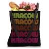 Retro Krakow City Poland Inline Font Disco Design Vintage Tote