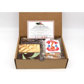 Farmhouse Fudge Build your Own Fudge and Candy Gift Box - 3 Pieces of Fresh Fudge made with Butter and Cream, no Marshmallow! 1 Bag of Freeze Dried Candy!