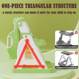 DLUCKY Potty Training Seat With Step Stool Ladder. Ideal Potty Training Toilet for Toddlers, Kids (Boys & Girls), Features Anti-slip Pads and Adjustable Sturdy Ladder for Long-term Use, Easy to Clean