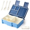 Biioistle Bento Box Lunch Box, 4 Compartments Lunch Box with