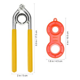 1 Set Faucet Aerator Faucet Wrench Faucet Removal Cleaning Tool Faucet Aerator Tool Taps Sink Aerator T Tool Faucet Installing Tool Foamer Wrench Wrench Loosener