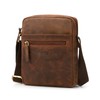 LEABAGS Men's Leather Small Shoulder Bag, Messenger Bag with Shoulder