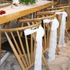 4 Pcs White Lace Table Runners 14 x 120 Inch