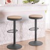 YOUNIKE Bar Stools Set of 2 Counter Height Rustic Wooden