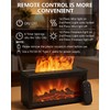 Essential Oil Diffuser, 7-Color Fireplace Fire Flame Aromatherapy Humidifier, 280ml