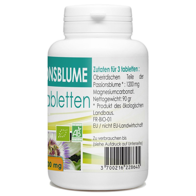 Bio Passion Flower 400mg – 200 Tablets