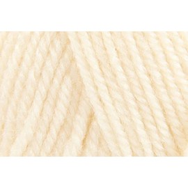 King Cole Fashion Aran Crochet Yarn, Acrylic Wool Blend Knitting Wool for Sweaters, Cardigans, Shawls - 100g Ball - Natural (046) - Single (1 Ball)