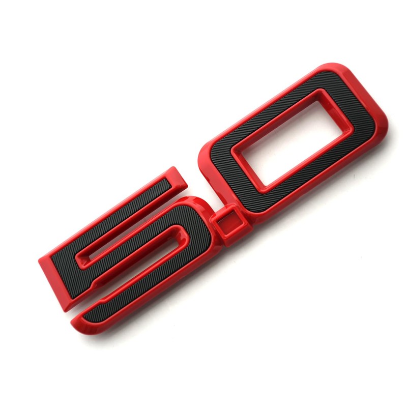 2pcs 5.0 Side Emblems 3D Badge Replacement for 2024 Mustang