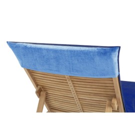 Delindo Lifestyle Terry Cloth Cover for Garden Lounger Anchor Blue XXL, Protective Cover for Sun Loungers, 100% Cotton, 83 x 200 cm