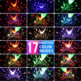 MOKOQI Star Projector Night Lights for Kids with Timer, Toys for 2-5-14 Year Old Boys Room Lights for Kids Glow in The Dark Stars Moon for Child Sleep Peacefully, Birthday Gifts for Boys-Black