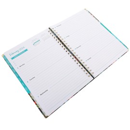Operitacx Spiral Planner Date Notebook Monthly Calendar for Efficient Scheduling Comfortable Design Portable Work and Study Planner for Sharing Family and Friends