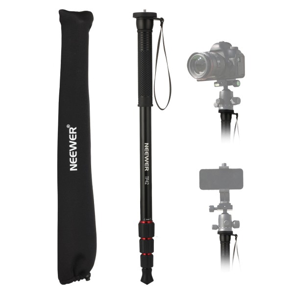 NEEWER TP42 66.5" Monopod, 1/4" & 3/8" Screw, 22lb Load,