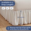 Bedskirt Queen Size Ruffle - 12 inch Drop Dust Ruffle