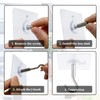 JDBZYDM 14 PCS Adhesive Ceiling Hooks, No Drill Ceiling Hooks
