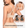 LetsJoli Wireless Bras for Women No Underwire Seamless Push Up