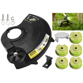 LIZEWEI 351122001 String Trimmer Guard Assembly Compatible with Ryobi P2008 P2008VNM Trimmer/Edger, Contain String Trimmer Line Cut-Off Blade Knife Cutter and AC80RL3 String Trimmer