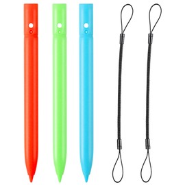 Replacement Colorful Stylus Drawing Pen and lanyard for LCD Writing Tablet, Colorful Drawing Tablet,Kids Drawing pads,Doodle Board(3 Pack Stylus Pens(Random Colorful) and 1 lanyard)