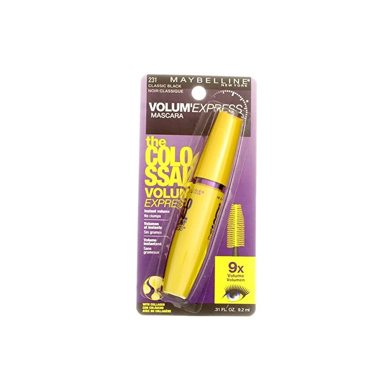Maybelline The Colossal Volum Express Mascara, Classic Black [231], 1