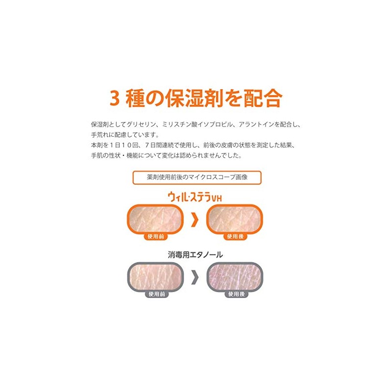 サラヤ 速乾性手指消毒剤 ウィル・ステラVH 500mL 角ボトル 医療福祉用 【指定医薬部外品】 42426