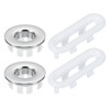 PATIKIL Sink Overflow Ring, 4 Pcs Bathroom Sink Overflow Drain