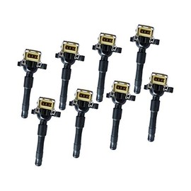 Ignition Coil Kit (Set of 8) - Compatible with 2003-2005 Land Rover Range Rover with Rounded Head Ignition Coils