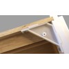 Berta (100 Pieces) 90 Degree Cabinet Triangle Bracket Plastic White