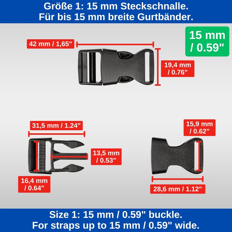 Your Day Mate Buckles Colours Mix, 16 Pack with 8