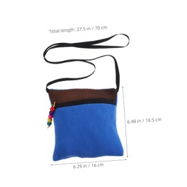 BESPORTBLE Sugar Glider Duffle Bag for Travel - Large Size Pet Carrier Tote for Hamster, Mouse, Sugar Glider - Sling Pouch Cotton Blue