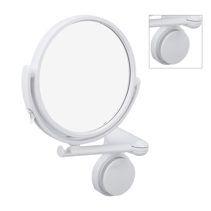 Wall Mount Makeup Mirror 360 Degree Rotation Clear Undistorted Single