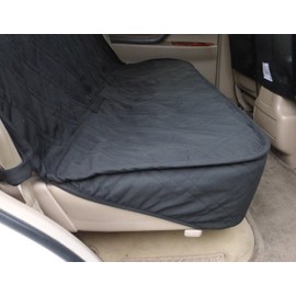 Formosa Covers Deluxe Quilted and Padded Back Seat Bench Cover with Non-Slip Fabric in Seat Area - One Size fits All 56" W (Black, Grey, or Taupe)