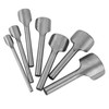 7pcs /set DIY Leather Carft Half Round Punch Belt End