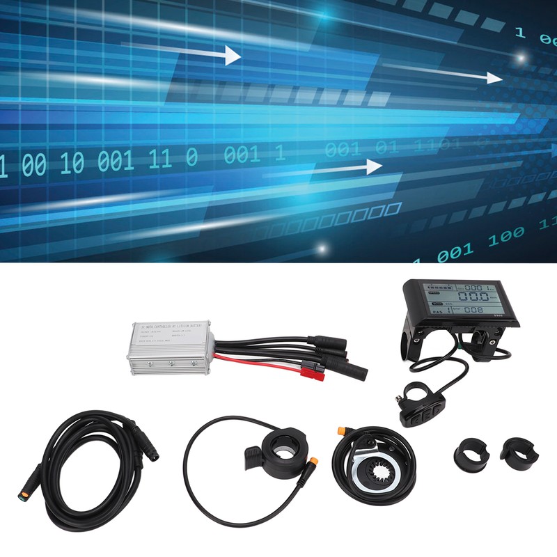 Electric Bike Conversion Kit 15A Controller S900 LCD Display Waterproof
