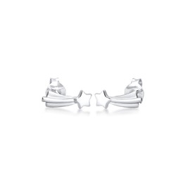Elli Women's Stud Earrings Playful Shooting Star 925 Sterling Silver, Sterling silver, None
