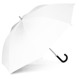 ShadePlus Large Parasol, Large Diameter, 47.2 inches (120 cm), 100% UV Protection, Light Blocking, Long Umbrella, Jumping Umbrella, UV Rays, Heatstroke Prevention, Handle Hook, white