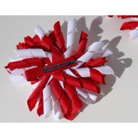 It's all on my head Novelty Kids Hair Clip Popcorn curly bow Fun movies itsallonmyhead Made in USA