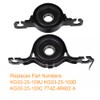 Front and Rear Driveshaft Center Support Bearing Compatible with Ford