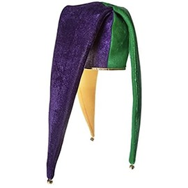 Jester Hat With Bells Mardi Gras Carnival Dress Up Costume,New Years Party Hat Magician Costume Party Favor Hats