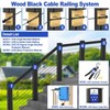 CKE 60 Pack Black Invisible Cable Railing Kit, T316 Stainless