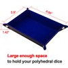 SIQUK Double Sided Dice Tray, Folding Rectangle PU Leather and