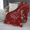 Feim-AO Christmas Blankets Blessing Gifts for Mom and Dad Red
