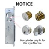 AIsecure Brass Mortise Cylinder with 2 Keys for SC Keyway