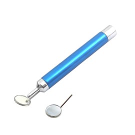 OdontoMed2011® Dental Mirror Blue Handle with Bright Light Removable Mirrors #4 & #5 Dental Instruments