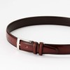 Ojier Men's Belt, Suede, Cowhide Leather, Genuine Leather, Antique Leather,