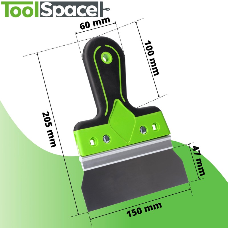 ToolSpace Surface Spatula Made of Stainless Steel 150 x 60
