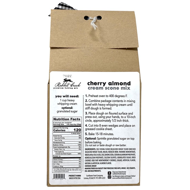 Rabbit Creek Cherry Almond Scones Pack of 2 - Easy