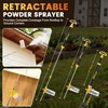 2 Pack Diatomaceous Earth Powder Duster with Adjustable Length 4FT,